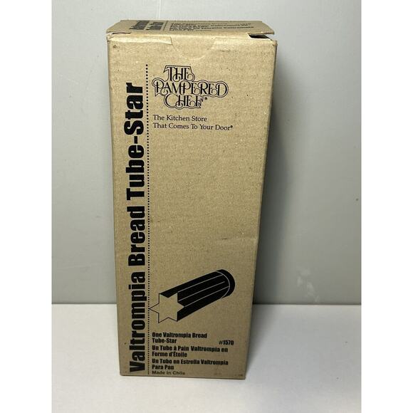 Pampered Chef #1570 Valtrompia Bread Tube Star With Box - Picture 1 of 5